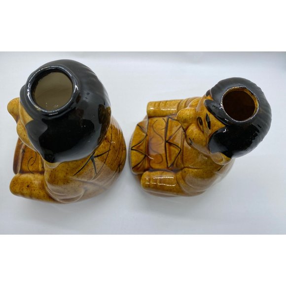 2 VINTAGE MEXICAN TEQUILA CERAMIC DECANTER MEN - Picture 7 of 12